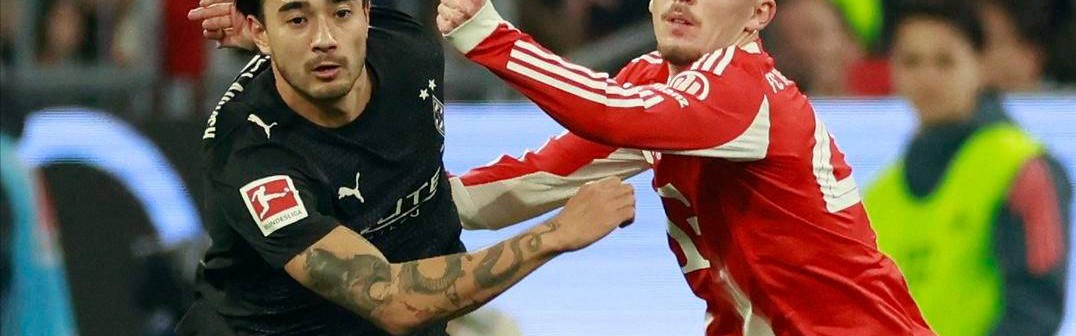 德甲最新积分榜揭晓，拜仁4-1大胜门兴稳居榜首